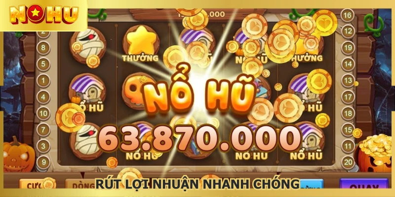 Hội viên rút thưởng nhanh chóng sau vài phút